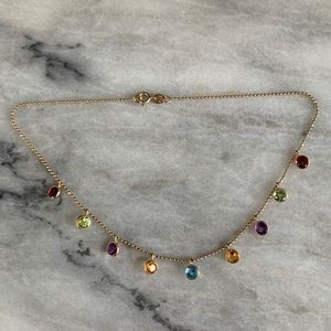 I. Reiss 14k Gold Gemstone Anklet